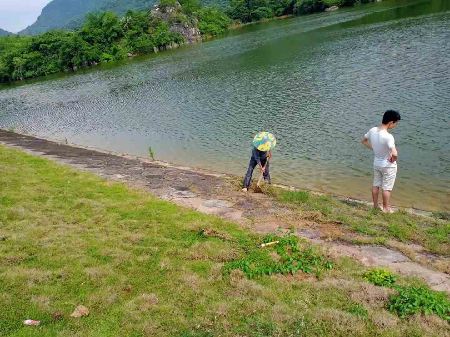 墨山乡： 水库除草保安全